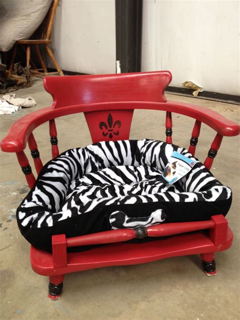 Dog Bed Made From Chair Diy Pet Bed Pet Beds Doggie Beds Dog