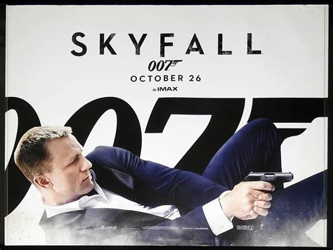 Skyfall Original Rolled Adv Ds British Quad Movie Poster James Bond