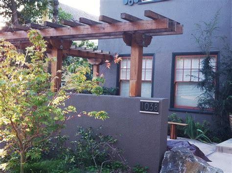 Stucco garden wall - Berkeley, CA | Curb Appeal | Pinterest | Gardens