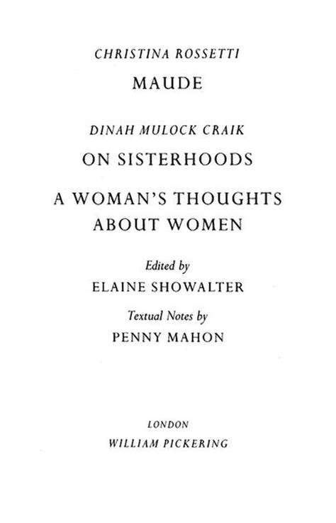 Pickering Womens Classics Maude By Christina Rossetti On