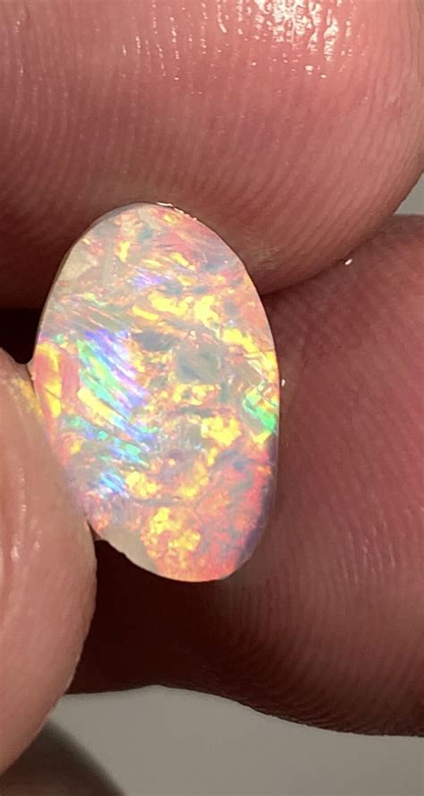 Fire Super Clean Bright Multicolour Opal Rub 037 Opal Crystal