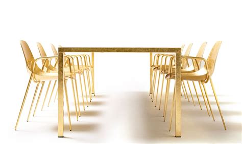 Iltavolo Opinion Ciatti Table Golden Chair Golden Table