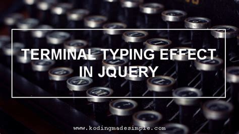 Jquery Animated Typing Effect Using Typedjs Plugin