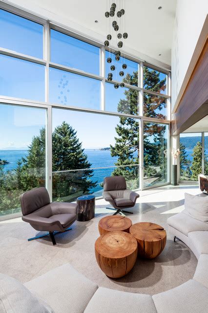 Waterfront Spectacular Contemporary Living Room Vancouver By