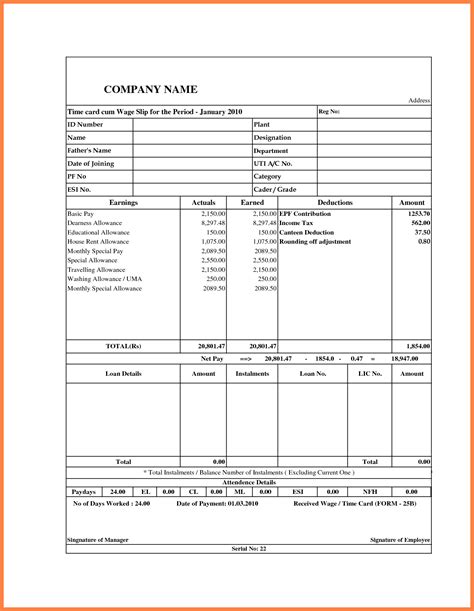 Payslip is given to the employee after a month when the employer paid the employee salary. Payslip Template Singapore | Word template, Invoice ...