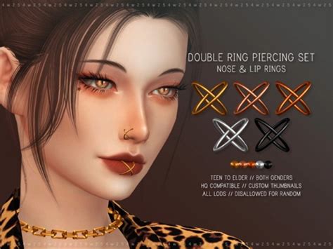 Best Sims Nose Septum Ring Cc Piercings Fandomspot Anentertainment