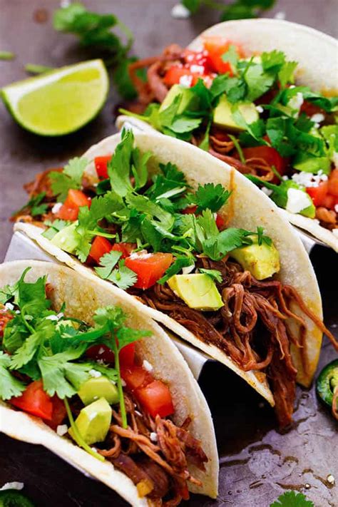 Slow Cooker Beef Carnitas Tacos The Recipe Critic