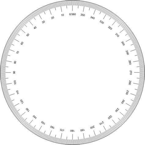 Printable Degree Wheel Printabletemplates