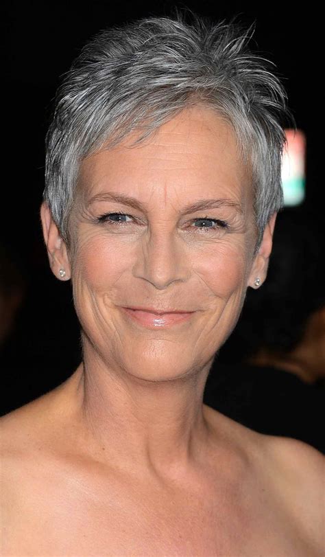 Jamie lee curtis hairstyle fade haircut explore ken johnson s board jamie lee curtis haircut on pinterest see more ideas about haircuts pixie hairstyles and grey hair. 20 Best Ideas of Gray Pixie Hairstyles For Over 50