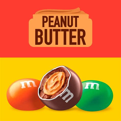 Mandms Peanut Butter Milk Chocolate Candy Jar 55 Oz Contarmarket
