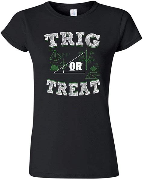 Hotdiy Junior Trig Or Treat Trigo Math Trick Halloween Funny T Shirt