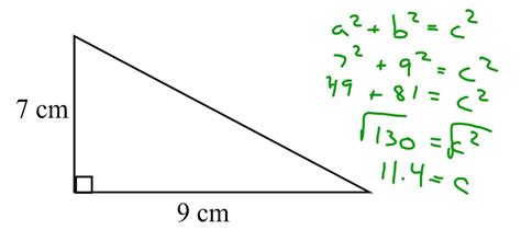 Find The Hypotenuse Dc Everest Junior High Pre Algebra