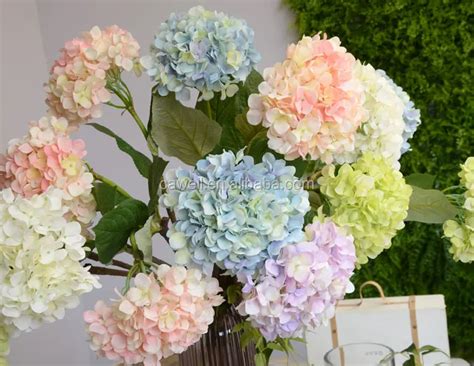 real touch artificial silk hydrangea flowers buy real touch hydrangea ivory hydrangea silk