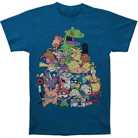 Gildan Funny T Shirt Men Novelty Tshirt Nickelodeon Characters T Shirt