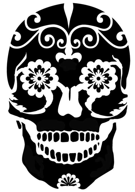The 25 Best Skull Stencil Ideas On Pinterest Skull Silhouette Cool