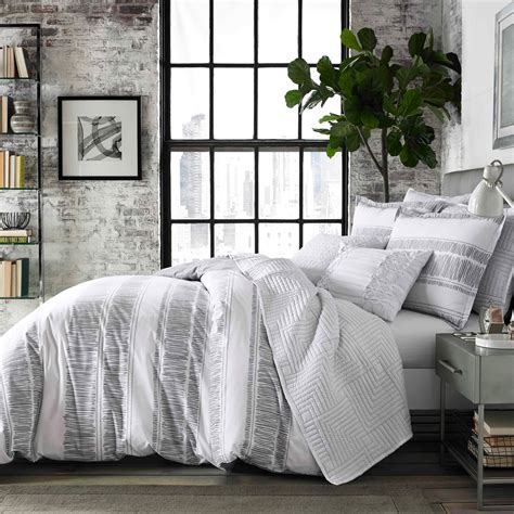Grey White Comforter