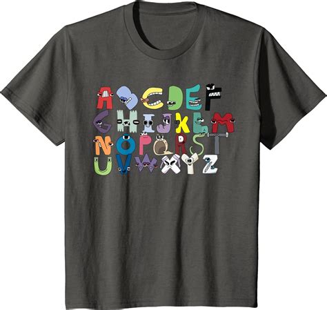 Kids Alphabet Lore Letters A To Z Custom Boys Alphabet Lore T Shirt