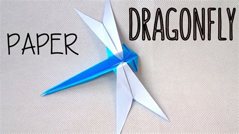 How To Fold A Paper Dragonfly Origami Dragonfly Easy Origami Youtube