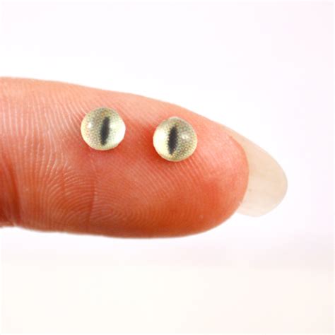 8 Pairs Of 4mm Cat Glass Eyes Handmade Glass Eyes