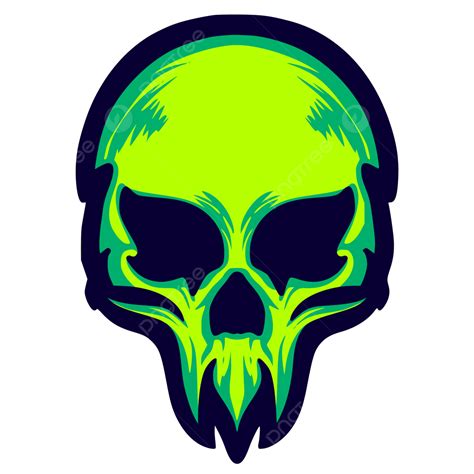 Skull Head Illustration Logo Vector Skull Skull Head Skull Art Png