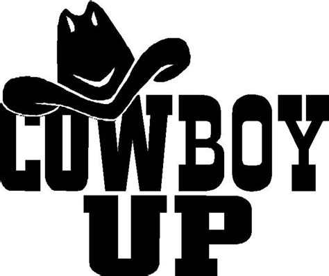 Cowboy Up Diecut Vinyl Decal Pro Sport Stickers