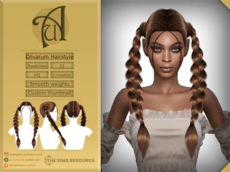 The Sims Resource Olivarum Hairstyle