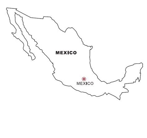 Mapa De México Para Colorear Colorea Tus Dibujos