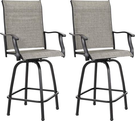 Buy Mingyall Outdoor Swivel Bar Stools Set Of 2 Clearance High Top
