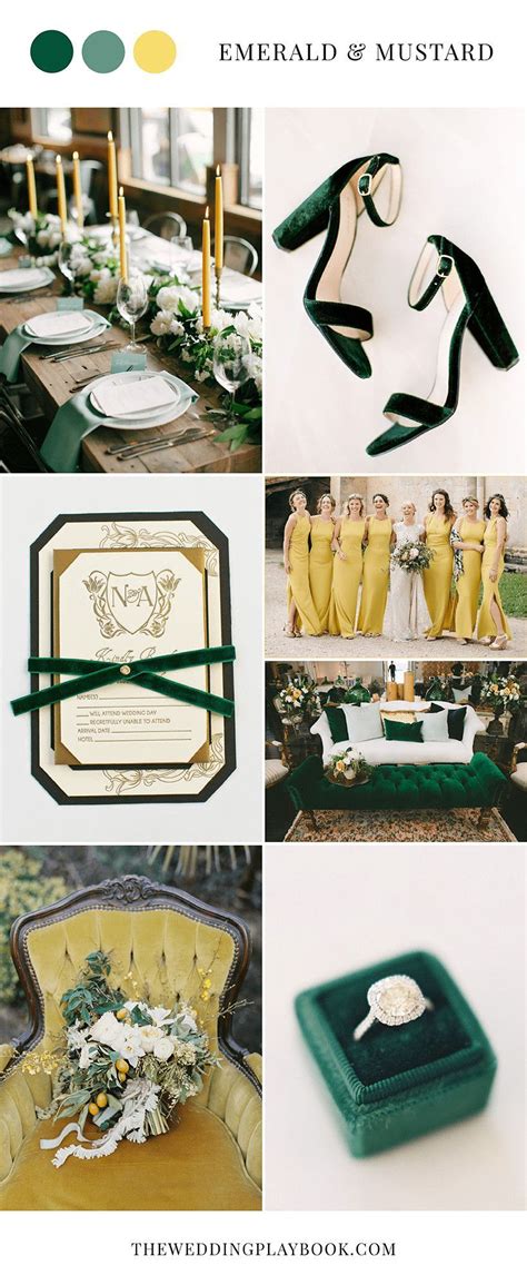 Emerald Green And Mustard Yellow Wedding Inspiration Wedding101