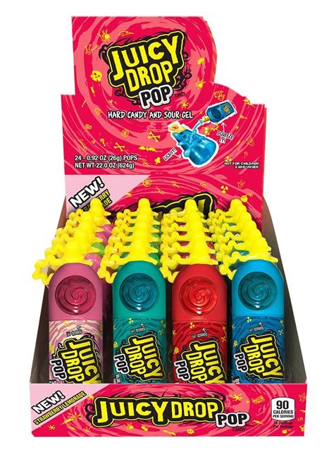 Buy Juicy Drop Pop Sweet Lollipops Candy With Sour Liquid Assorted