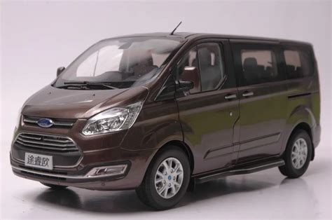 118 Diecast Model For Ford Tourneo 2015 Brown Mpv Alloy Toy Car Collection Ts Van118