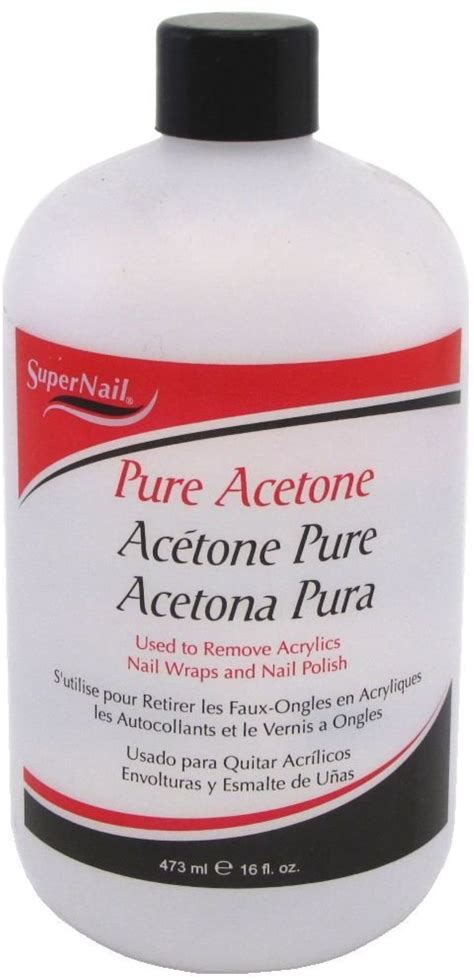 Super Nail Pure Acetone Polish Remover 16 Oz