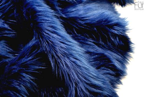 Navy Blue Faux Fur 2 Pile Blue Fur Craft Squares Blue Etsy