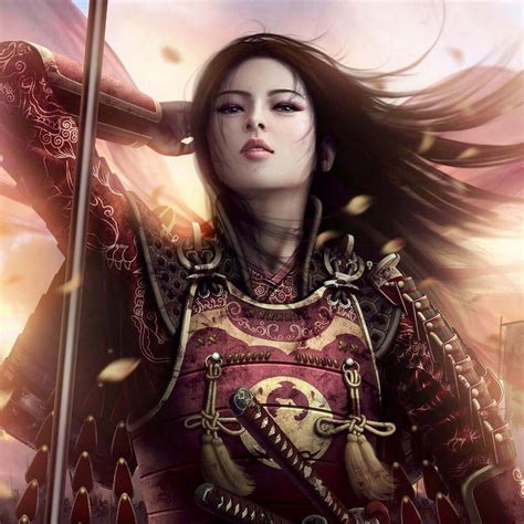Warrior Princess Female Samurai Fantasy Women Warrior Woman