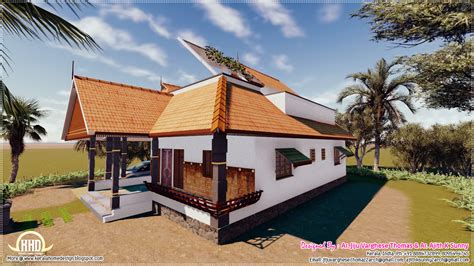Traditional Kerala House In 1200 Sqfeet House Design Plans