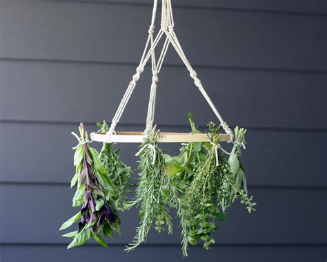 How To Make A Macrame Herb Drying Rack How Tos Diy