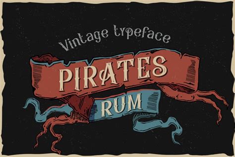 Pirates Rum Vintage Typeface 1237474