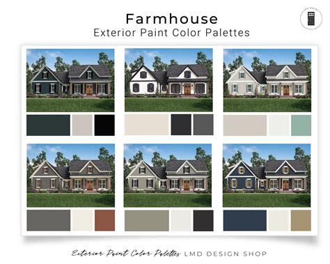 Farmhouse Home Exterior Paint Colors Exterior Color Schemes Etsy