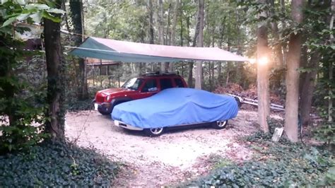 Tarp Carport With A Frame Roofline Youtube
