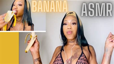 Asmr Eat A Banana Smacking Mouth Sounds Youtube