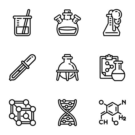 Premium Vector Biology Science Icon Set Outline Set Of 9 Biology