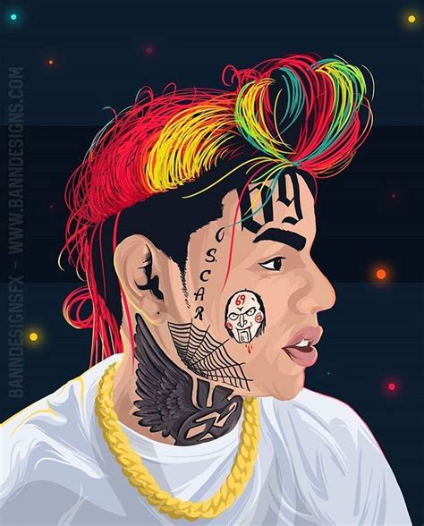 6ix9ine Kingdom Sur Instagram 🌈💜 Hip Hop Art Rapper Art Art