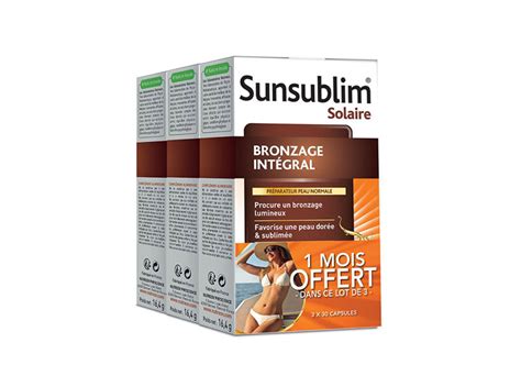 Nutreov Sunsublim Bronzage Intégral 3x30 Capsules Pharmacie En