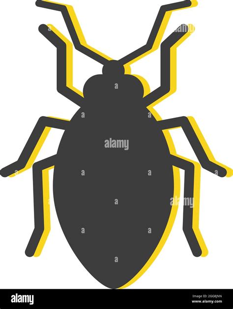 Big Black Bug Illustration Vector On A White Background Stock Vector