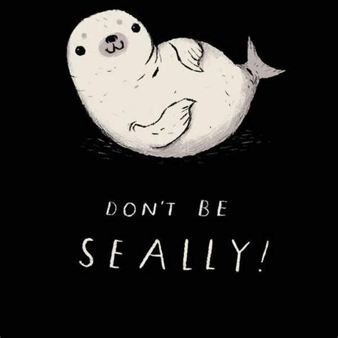 Dont Be Seally T Shirt Funny Seal Shirt Seal Puns Dont Be Silly