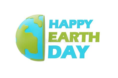 Happy Earth Day With Globe Stock Illustration Illustration Of Biologic