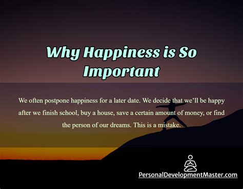 why happiness is so important