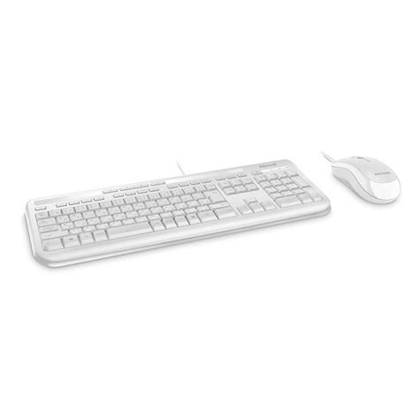 Microsoft Wired Desktop 600 Series Usb Keyboard And Mouse Combo White
