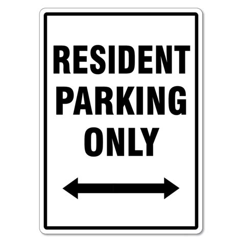 Resident Parking Only Sign The Signmaker