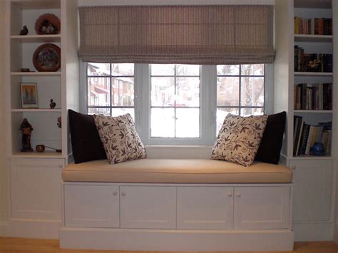 Hertle Avenue Custom Window Seat And Bookcase Transitional Living